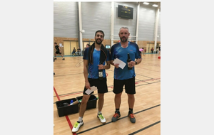 Fabien et Yohann vainqueurs du double homme top D au tournoi d'Avrillé le dimanche 6 novembre 